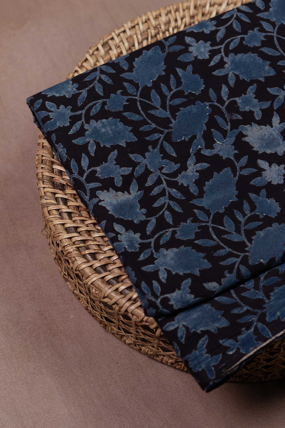 Leafy Garden Ajrak Cotton Fabric - 0.5m - Image 2