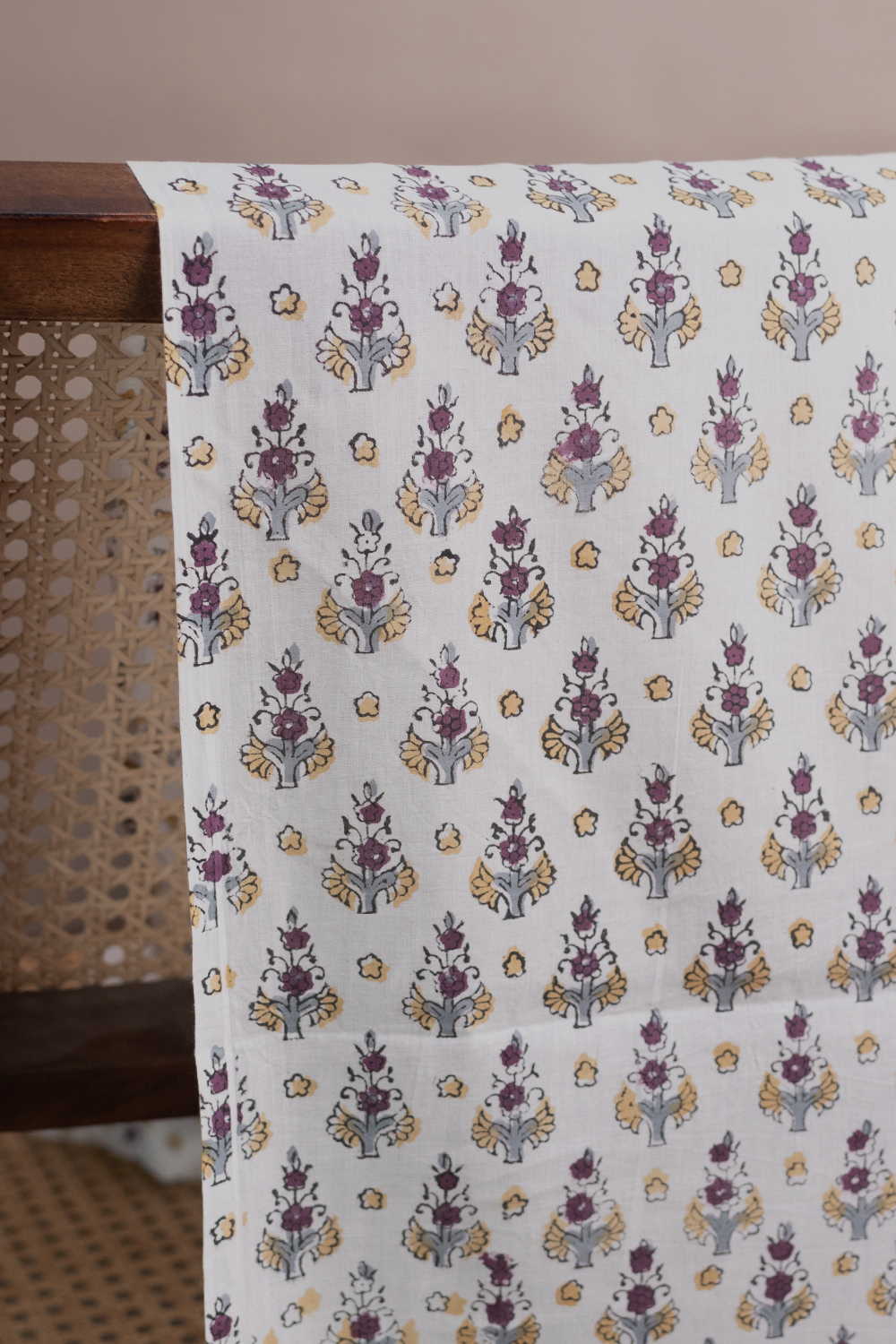 Mini Bloom Sanganeri Cotton Fabric - 1.3m