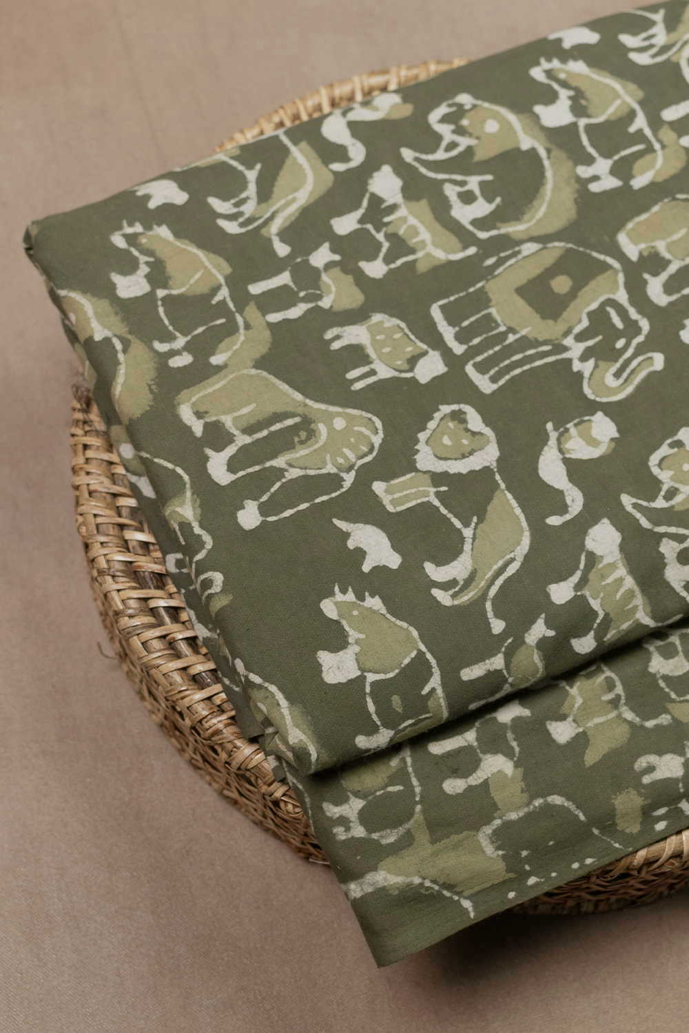 Animal Kingdom Dabu Cotton Fabric - 0.65m