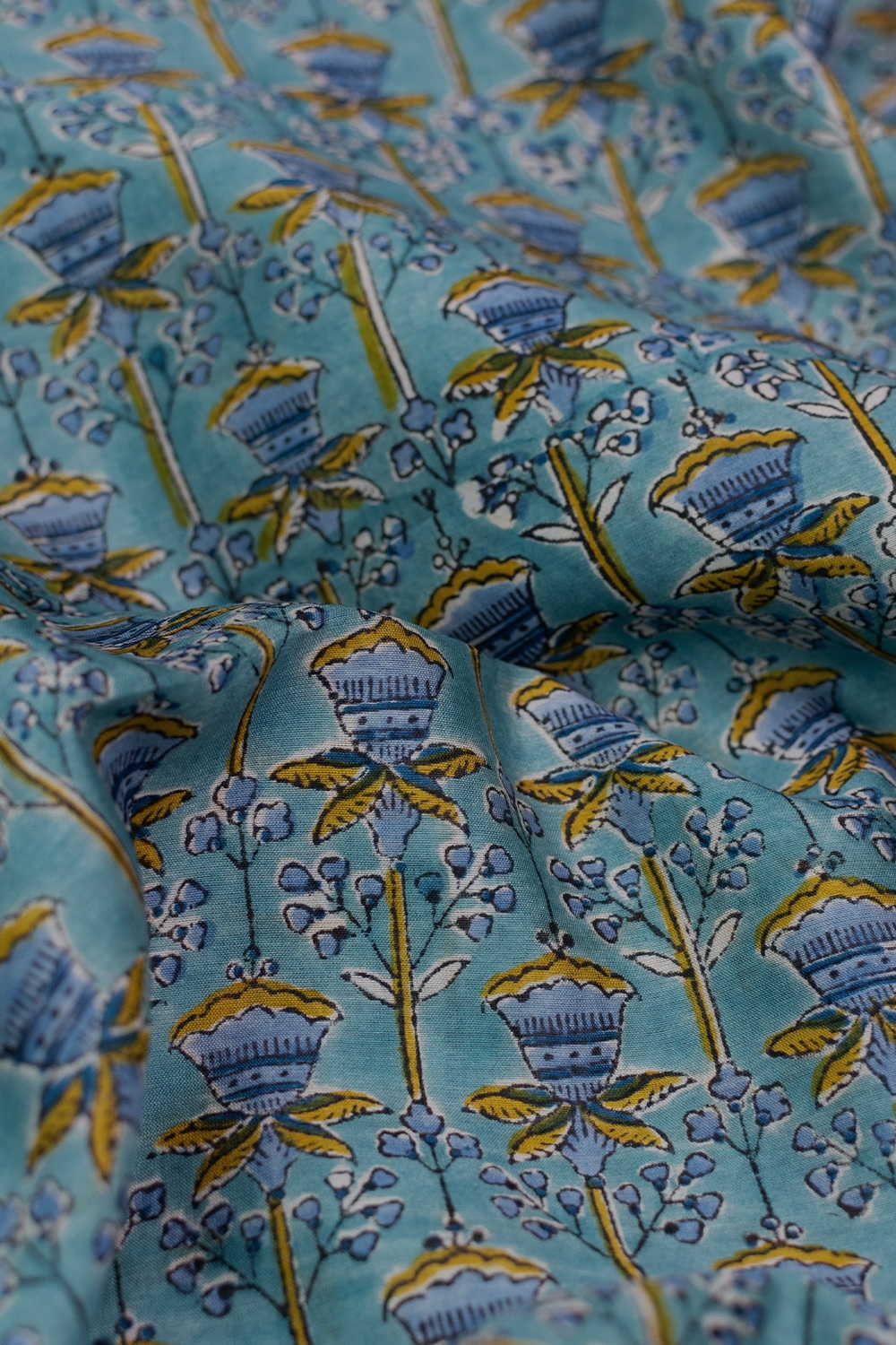Intricate Design Chanderi Mul Fabric - 0.5m - Image 2
