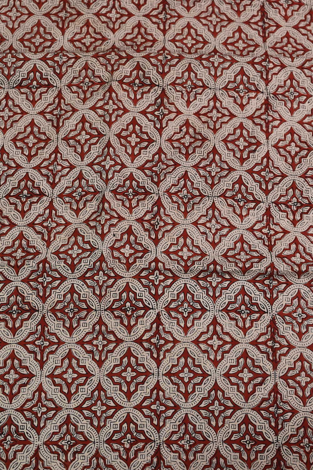 Geometric Motifs Bagru Cotton Fabric-0.55 m - Image 4