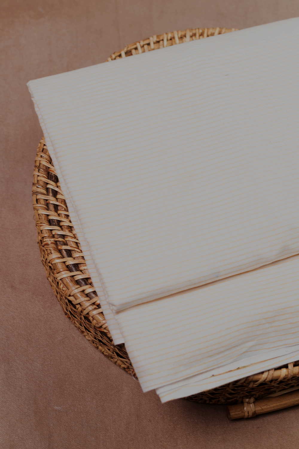 Lines - Cream Sanganeri Cotton Fabric - 0.5m - Image 3