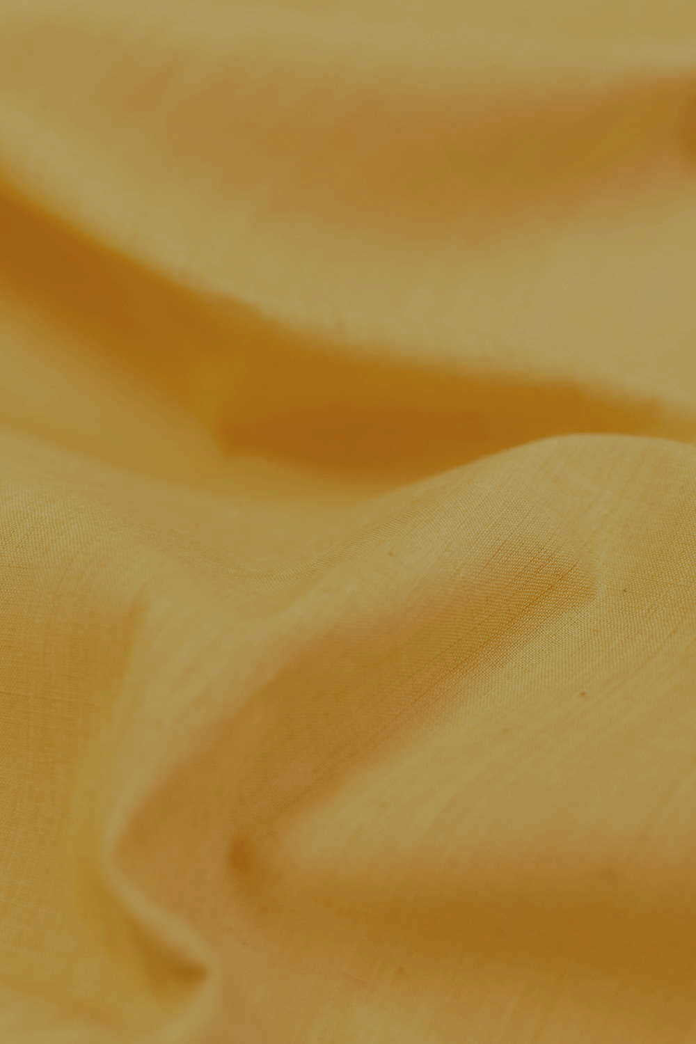 Tuscany Yellow Handwoven Mangalagiri Cotton Fabric - 0.5m - Image 3