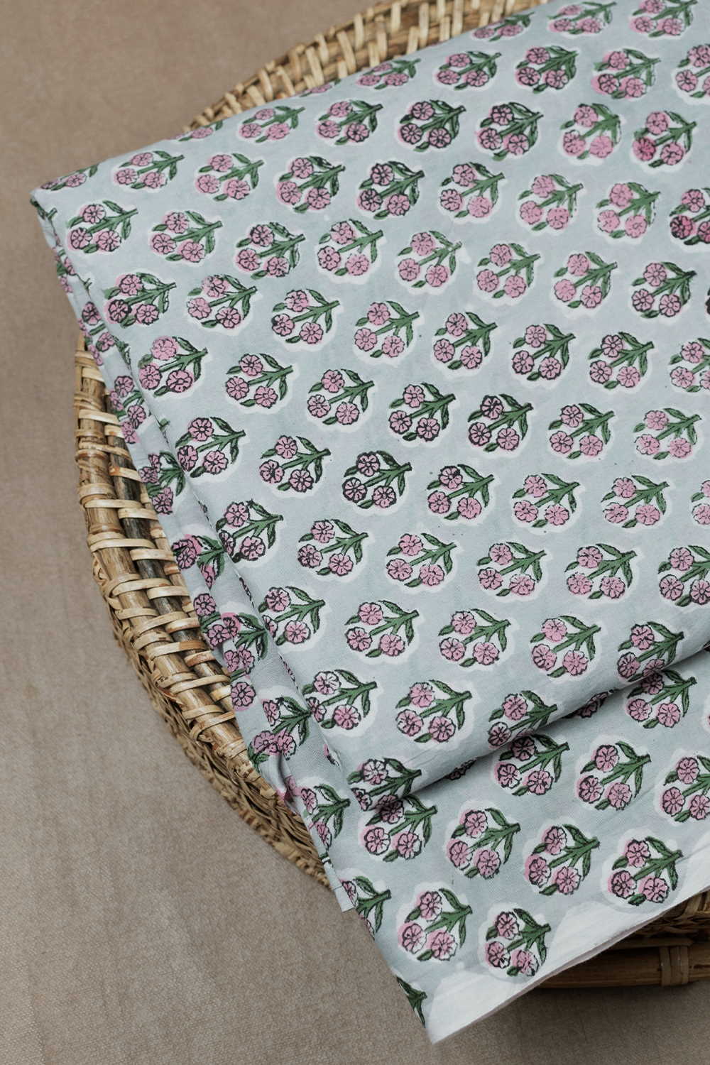 Prettiest Butta Sanganeri Cotton Fabric-0.6 m - Image 2