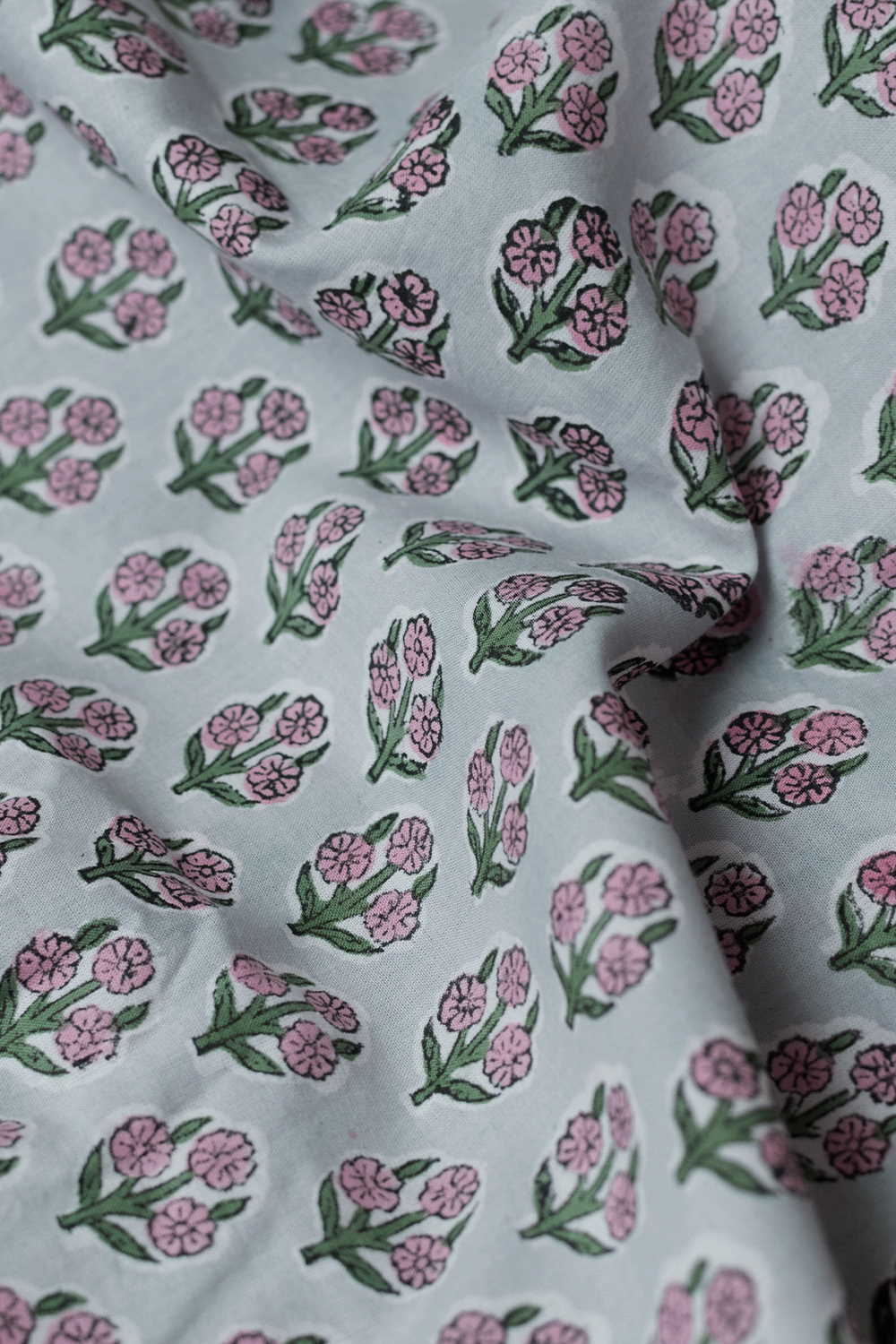 Prettiest Butta Sanganeri Cotton Fabric-0.6 m - Image 3