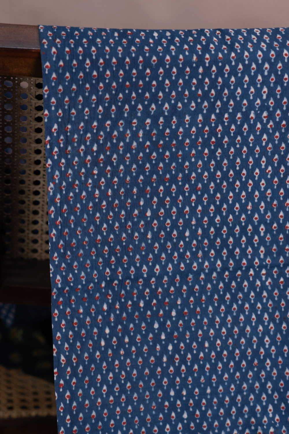 Mini Motifs - Indigo Ajrak Cotton Fabric - 1.55m - Image 2