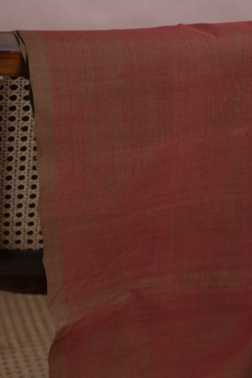 Mango New Leaf Colour Mangalagiri Cotton Fabric-0.5 m - Image 2