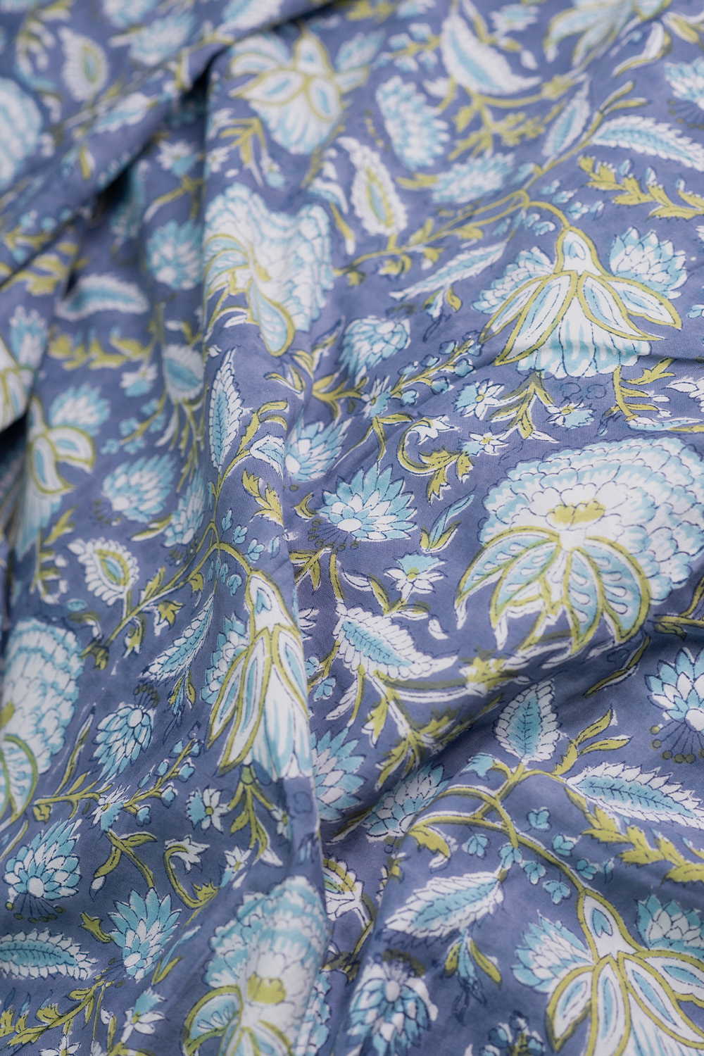Floral Breeze Sanganeri Cotton Fabric-0.8 m - Image 2