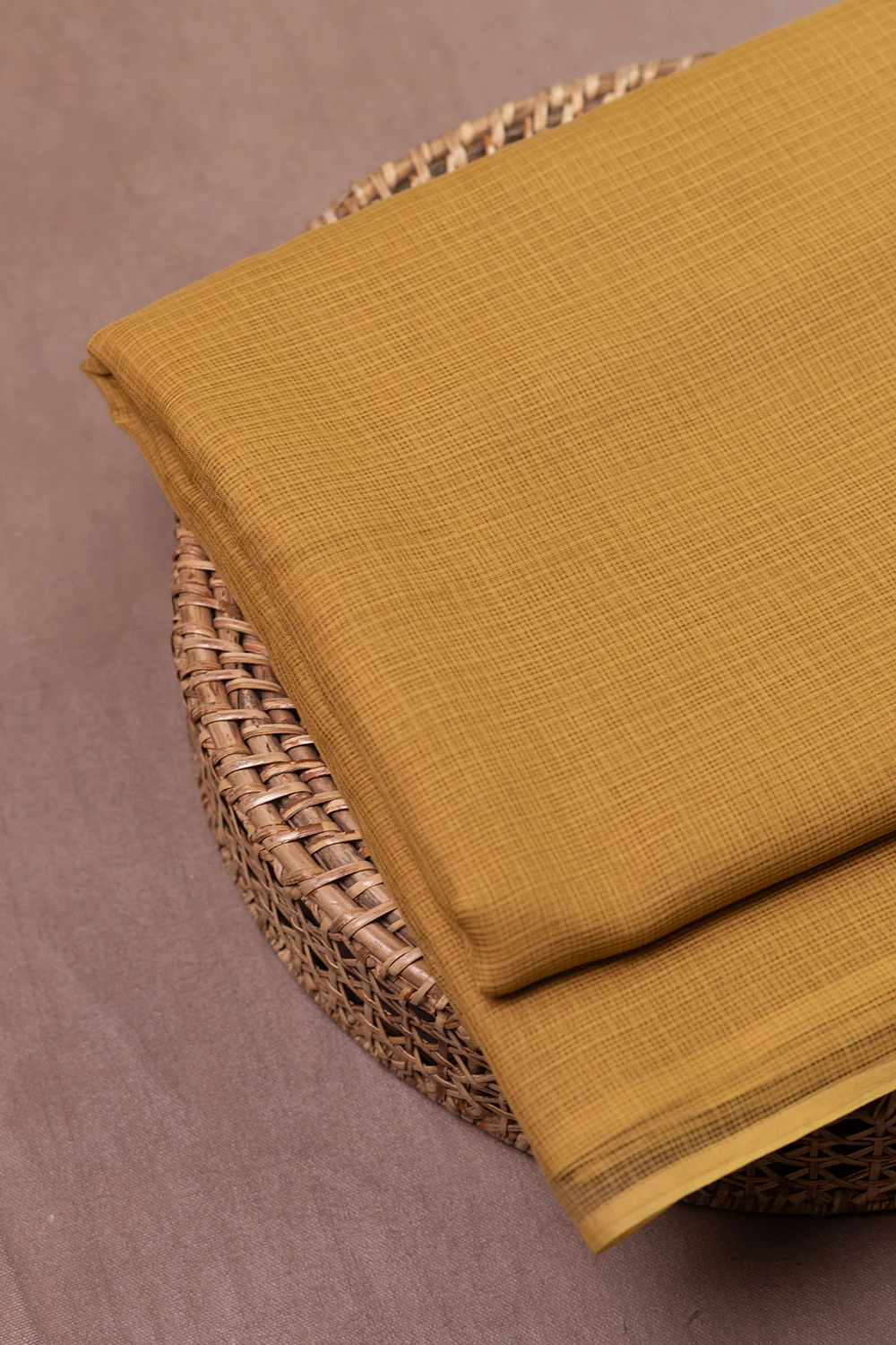 Shades of Yellow Kota Cotton Fabric - 1m