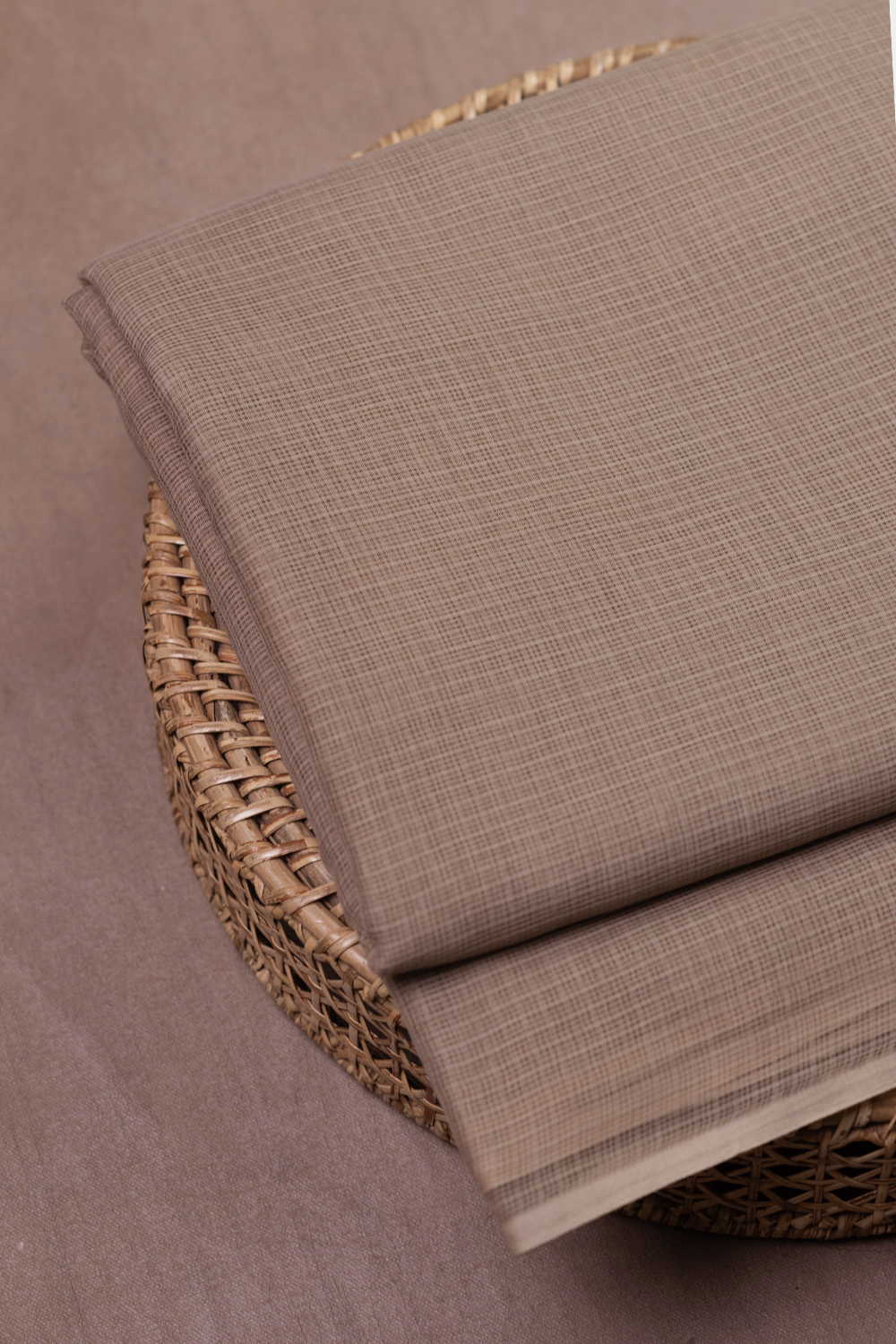 Soft Beige Kota Cotton Fabric - 1.5m