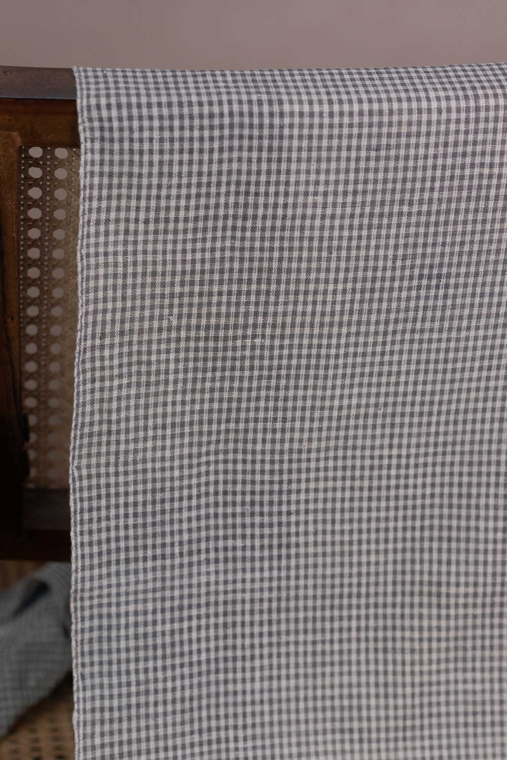 Micro Checks Pattern Kala Cotton Fabric-1.4 m - Image 2