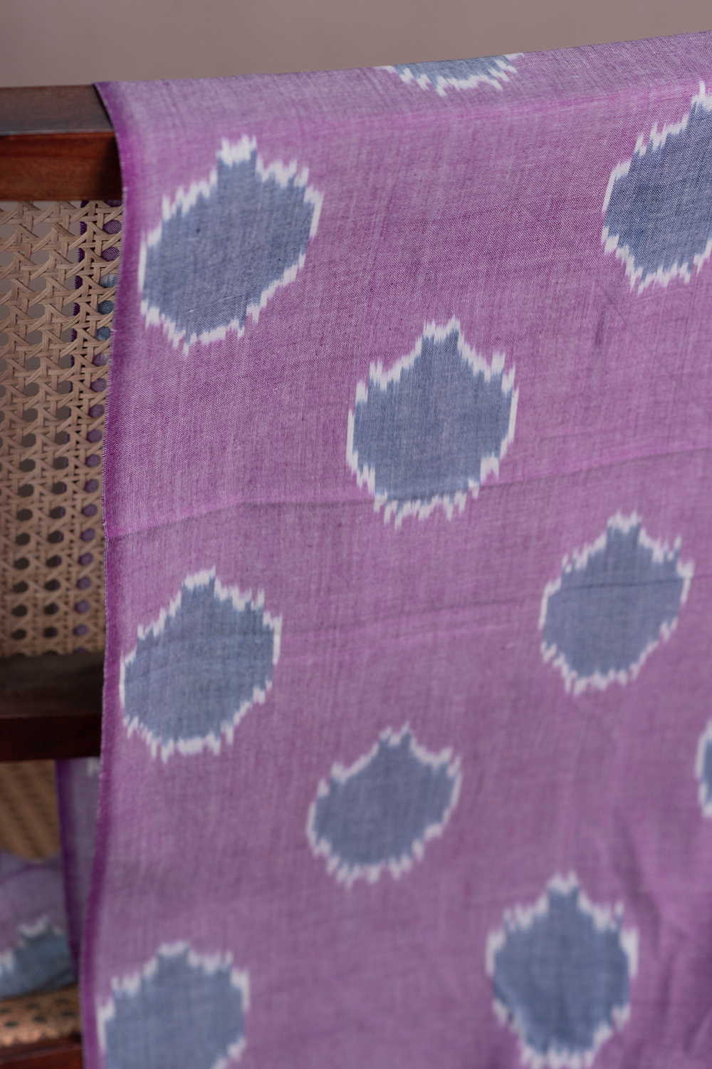 Polka-Dot Ikat Cotton Fabric - 1m - Image 2