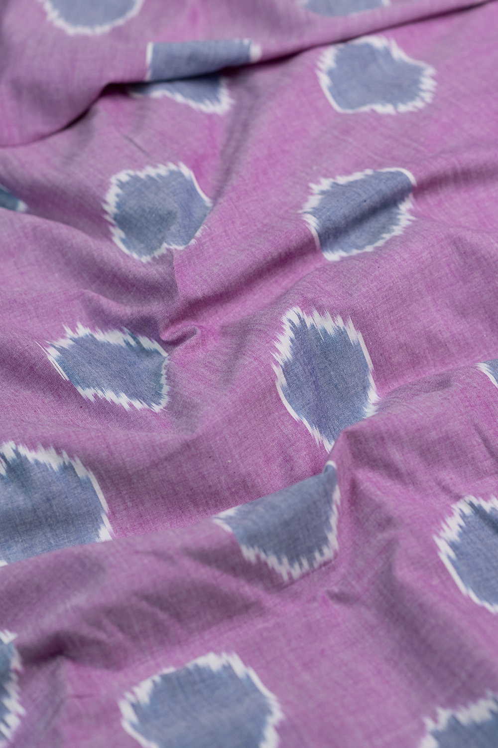 Polka-Dot Ikat Cotton Fabric - 1m - Image 3