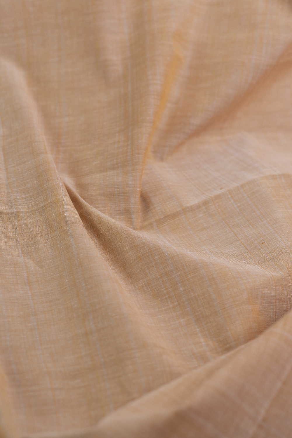 Yellowish beige Mangalagiri Cotton Fabric - 0.75m - Image 2