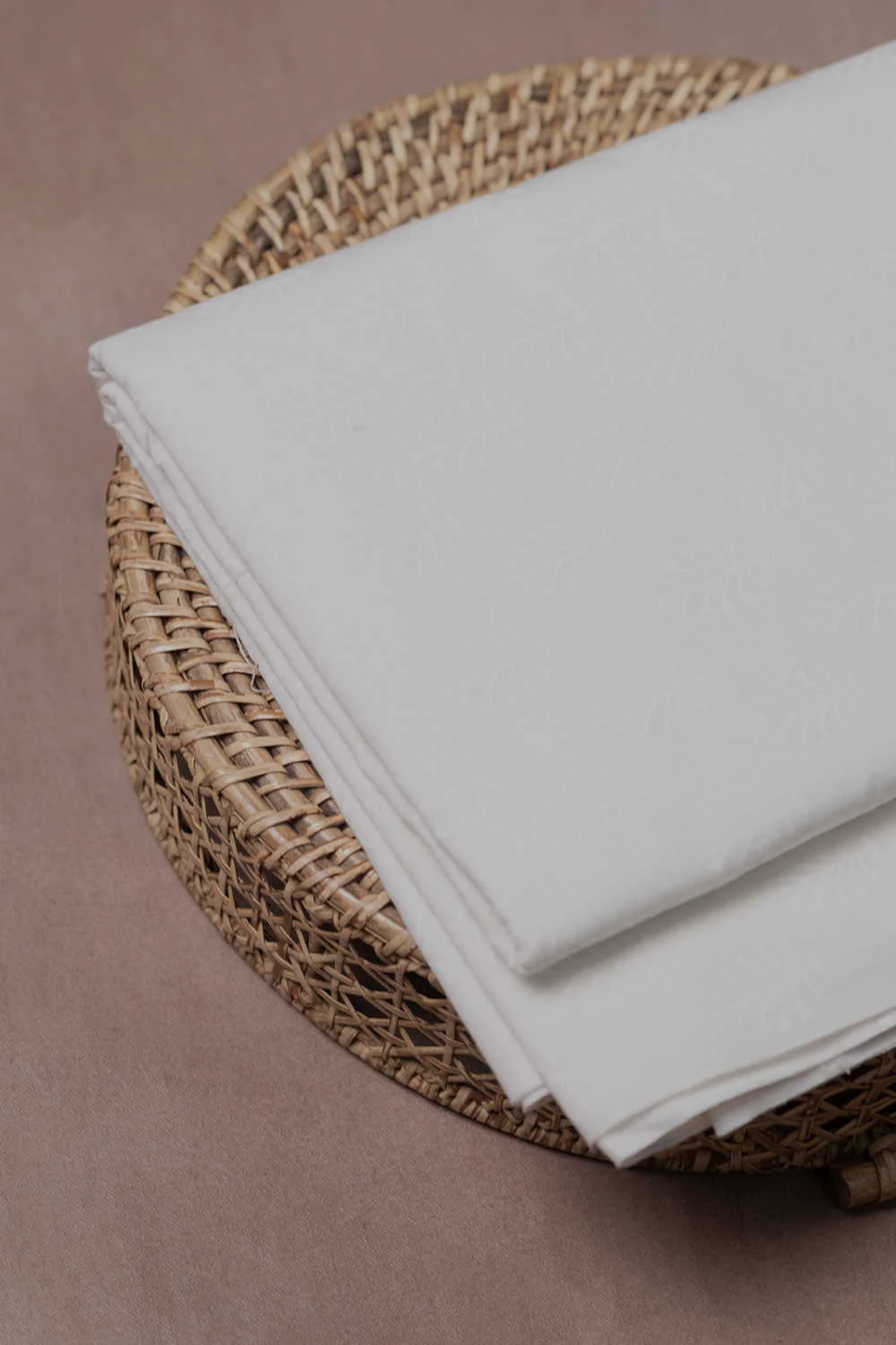 Snow Cream Sanganeri Cotton Fabric - 1.6m - Image 3