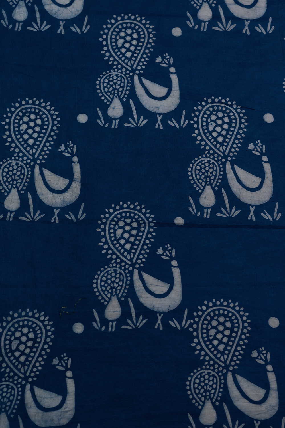 Peacock Tales Dabu Cotton Fabric - 0.85m - Image 4