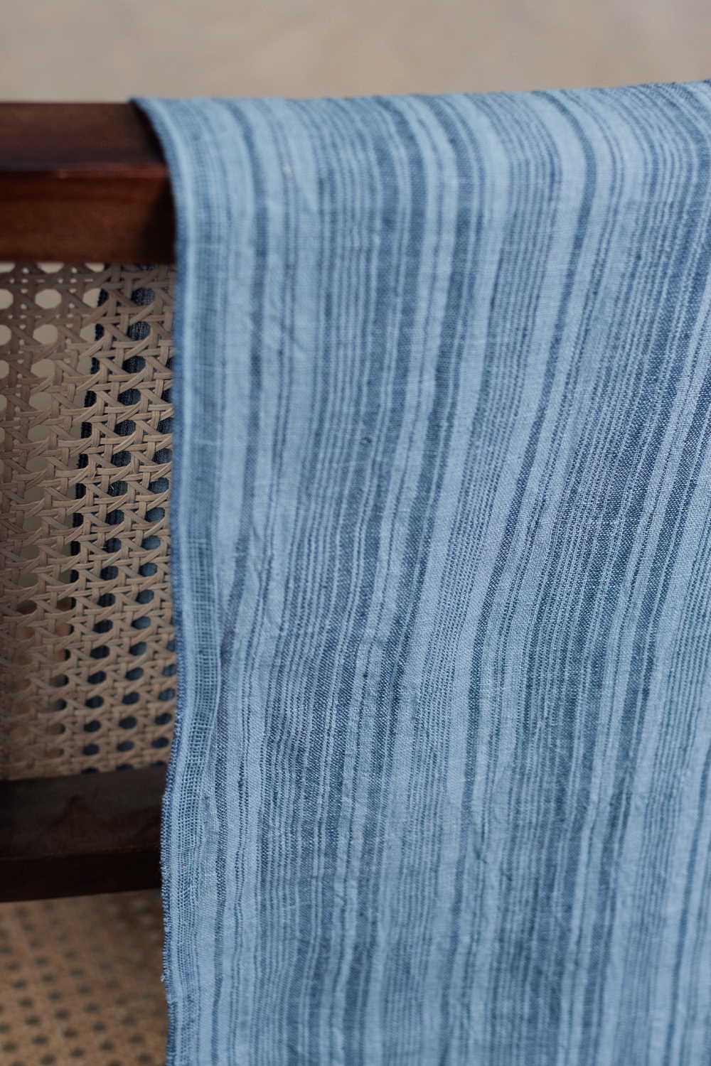 Light Blue Kala Cotton Fabric - 1m - Image 2