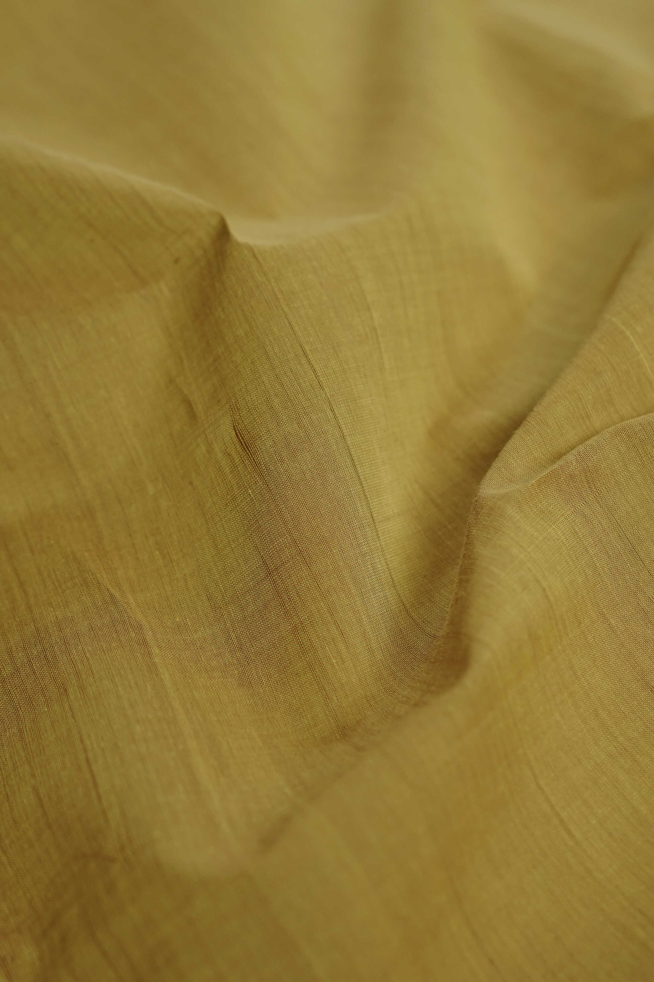 Lime Yellow Mangalagiri Border Cotton Fabric - 0.5m - Image 2