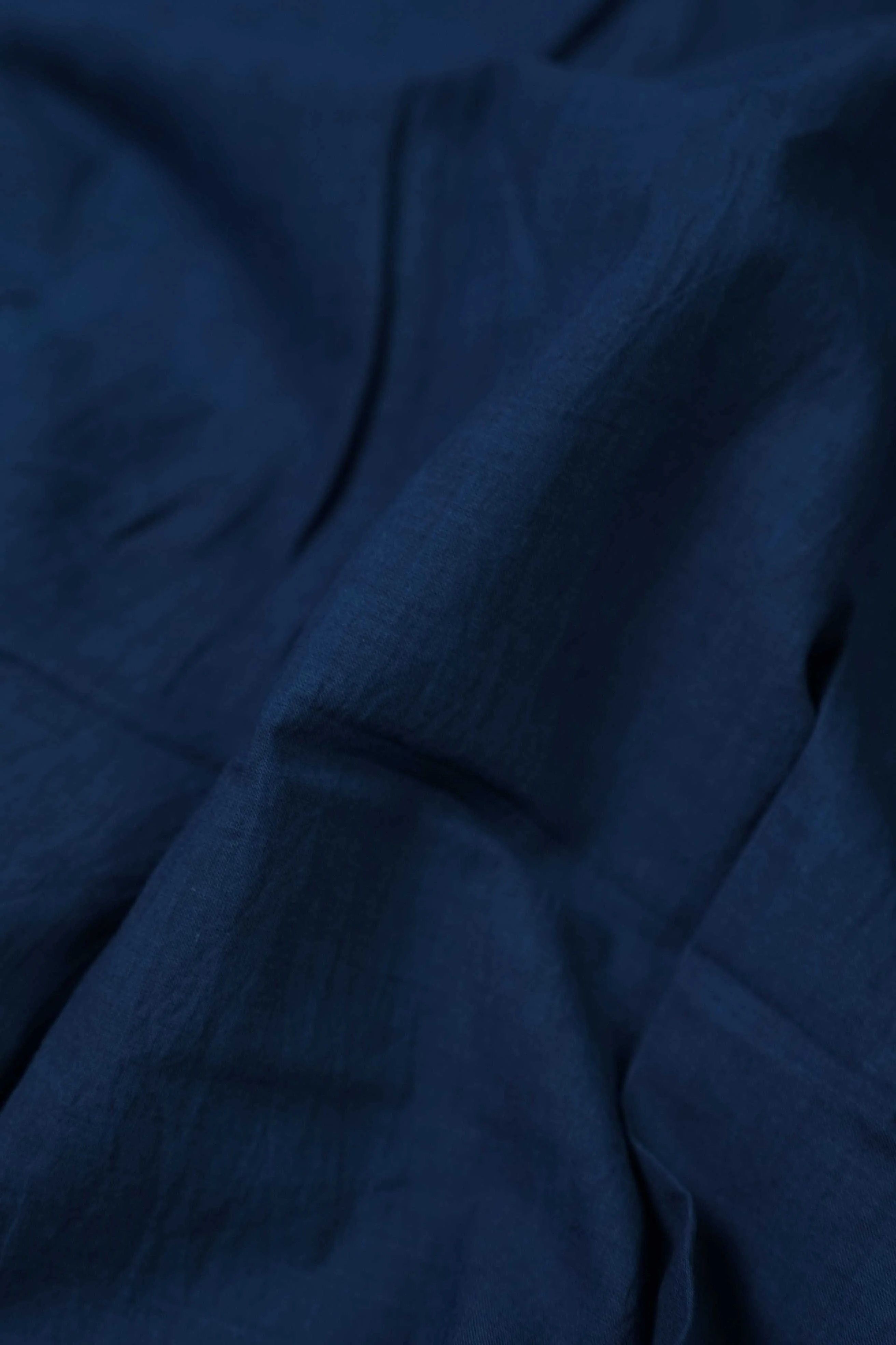 Indigo Plain Dabu Cotton Fabric - 0.7m