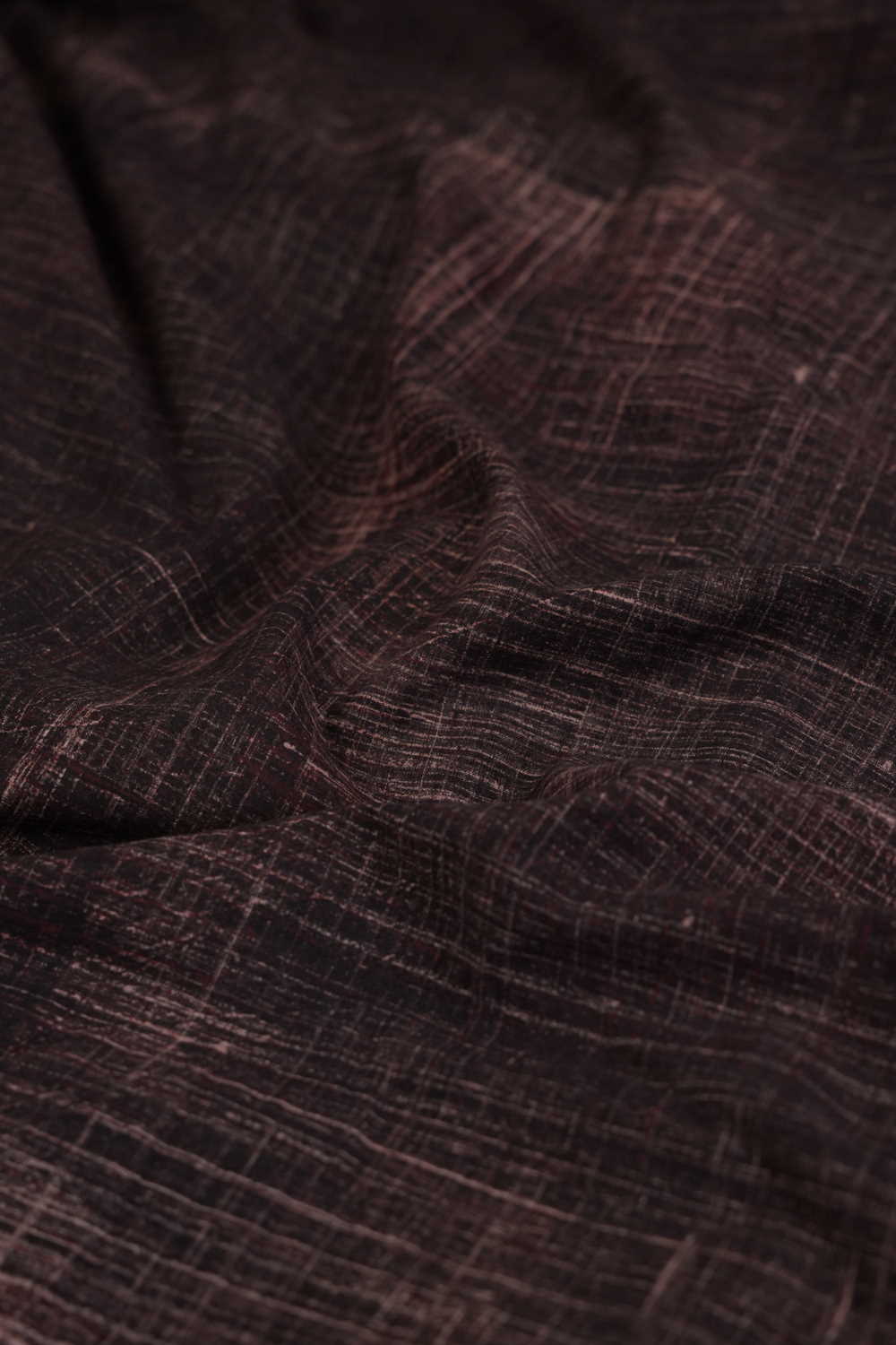 Black with Maroon Border Ajrak Cotton Fabric - 0.75m - Image 4