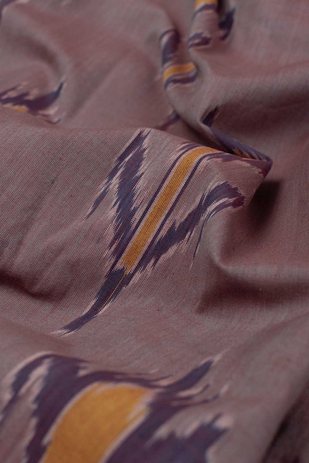 Big Butta on Twin Shaded Maroon Ikat Cotton Fabric - 0.55m - Image 2
