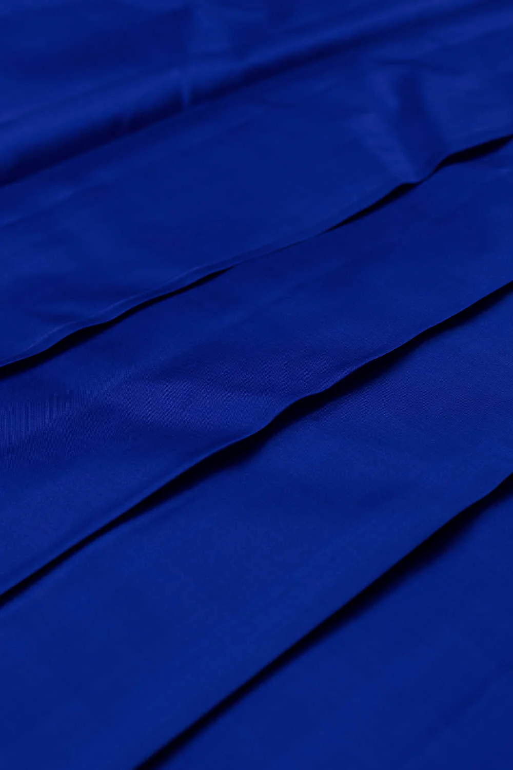 Dark Royal Blue Kanchipuram Silk Fabric - 0.6m - Image 2