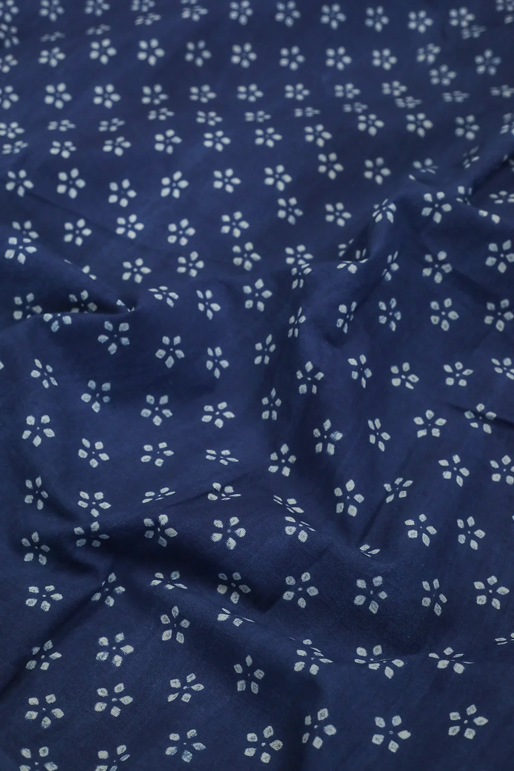 Floral Motifs Akola Block Printed Cotton Fabric - 0.9m - Image 2