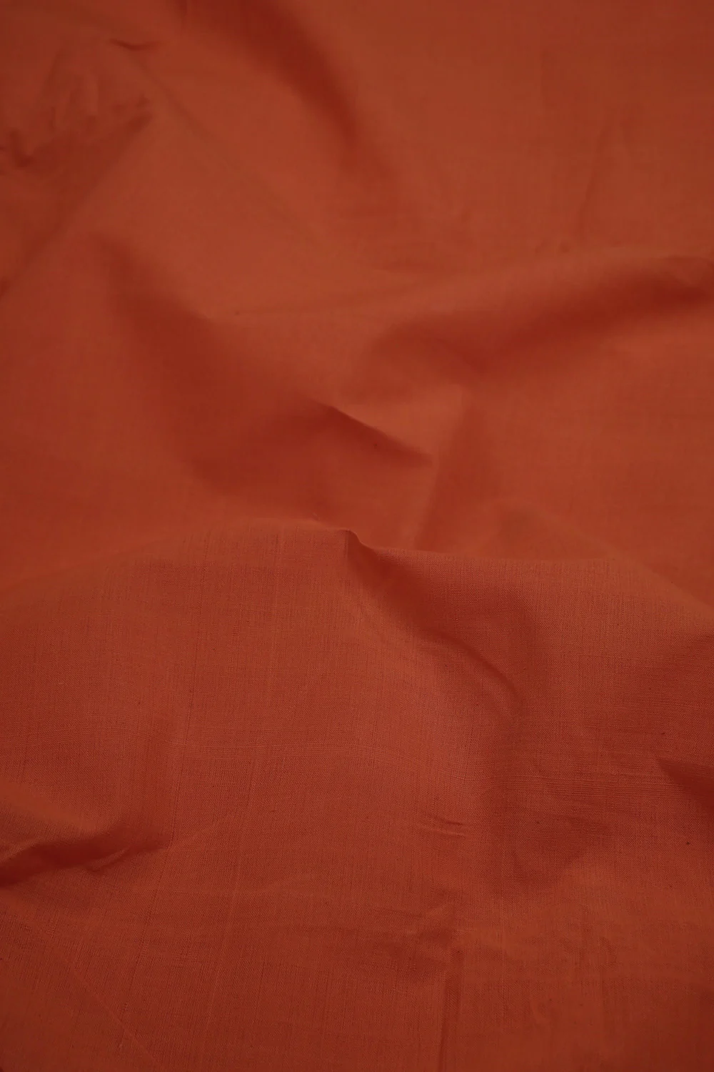 Orange Mangalagiri Cotton Fabric - 0.6m - Image 3