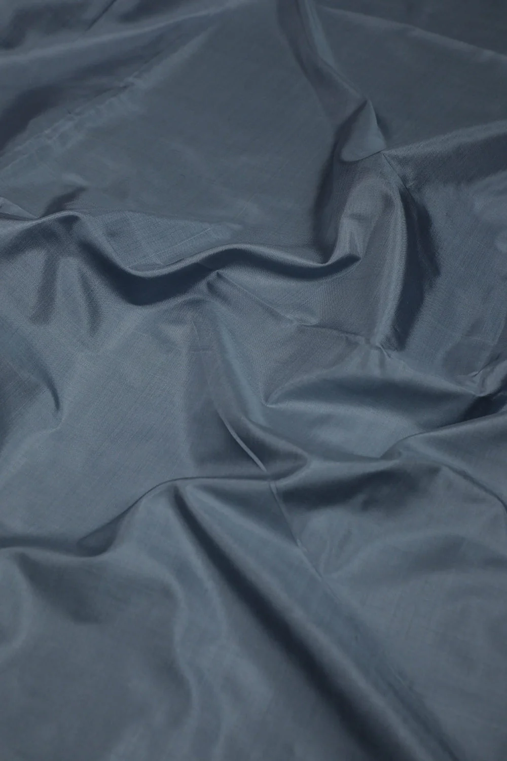 Fossil Grey Kanchi Silk Fabric - 2.2m
