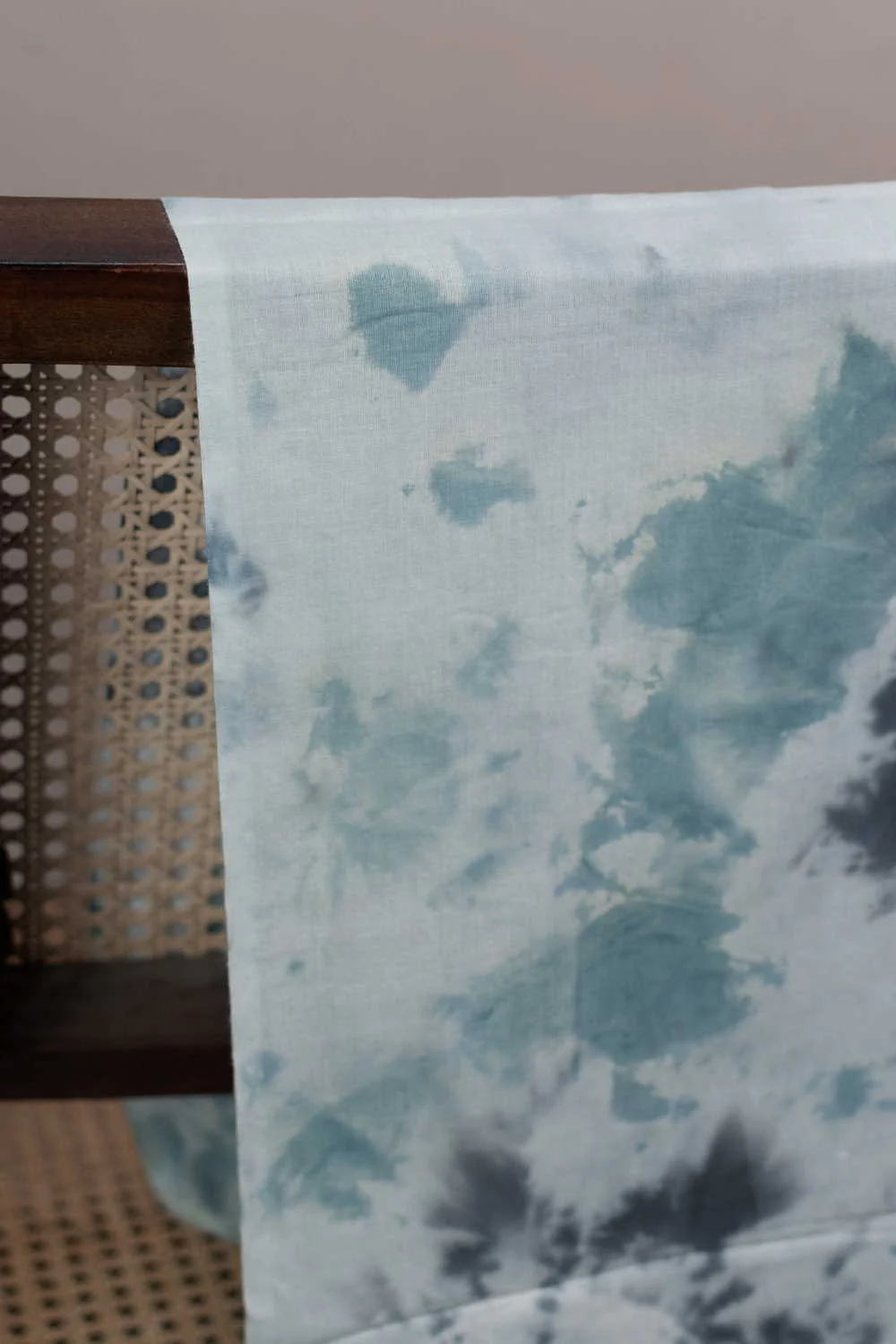 Smudged Grey Tie & Dye Cotton Fabric - Image 3