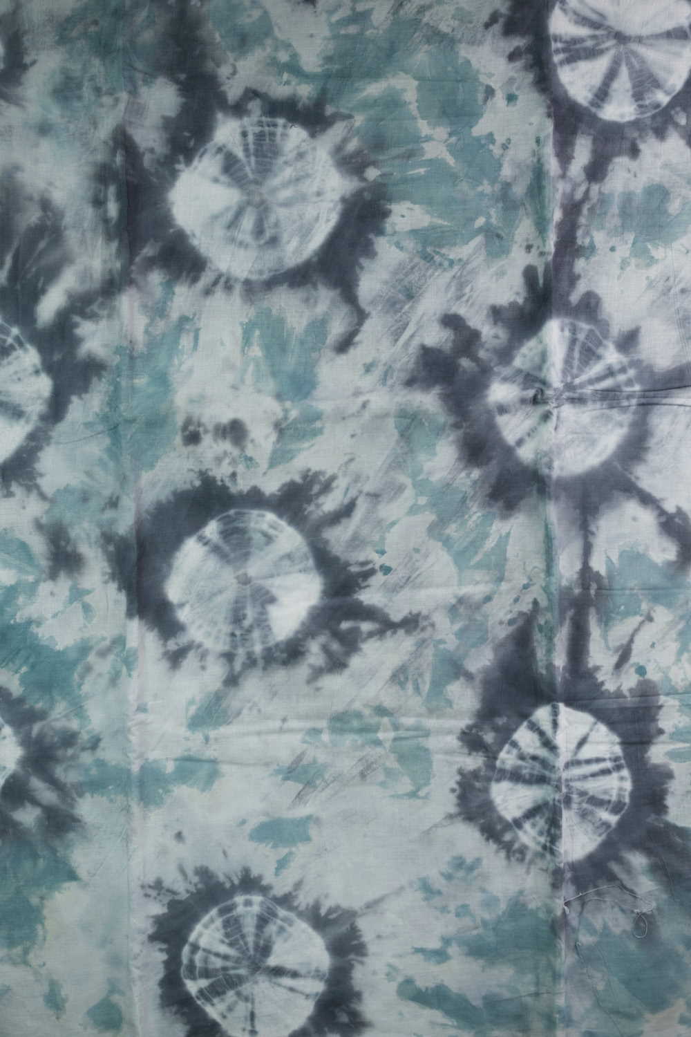 Smudged Grey Tie & Dye Cotton Fabric - Image 4