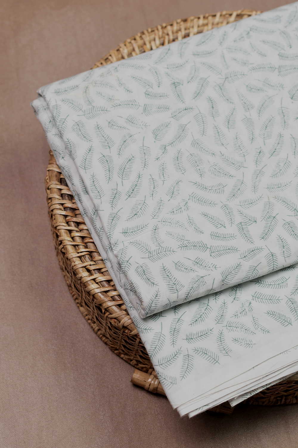 Leaf's Garden Sanganeri Cotton Fabric
