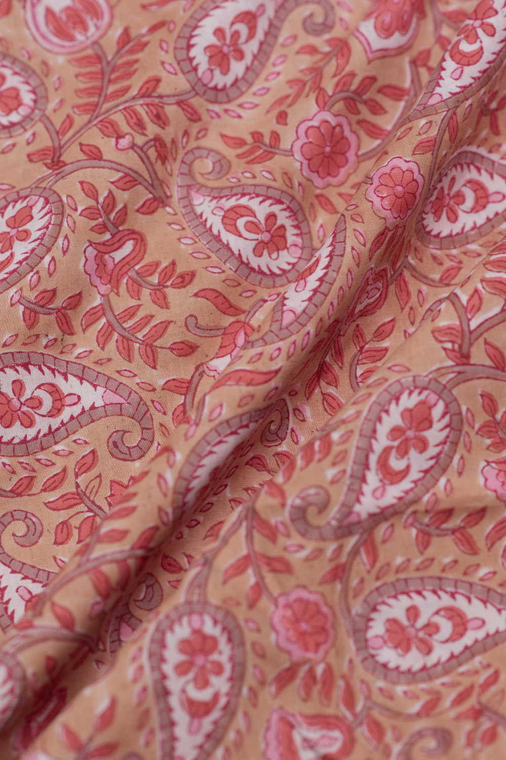Pailsey Garden Sanganeri Cotton Fabric - Image 3