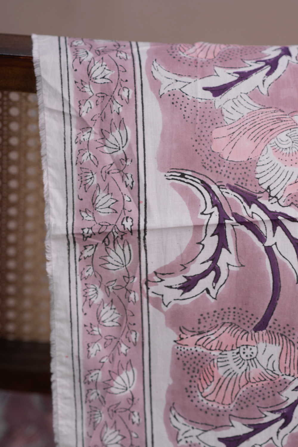 Timeless Floral Sanganeri Cotton Fabric - Image 3