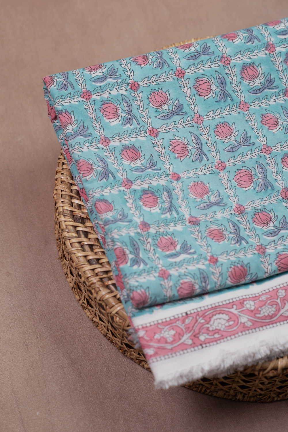 Pattern - Floral Sanganeri Cotton Fabric