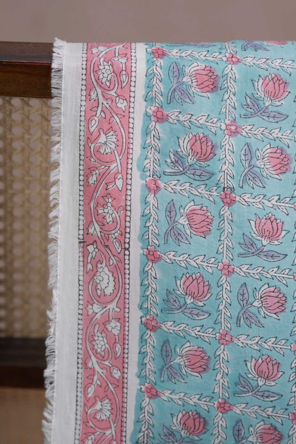 Pattern - Floral Sanganeri Cotton Fabric - Image 2