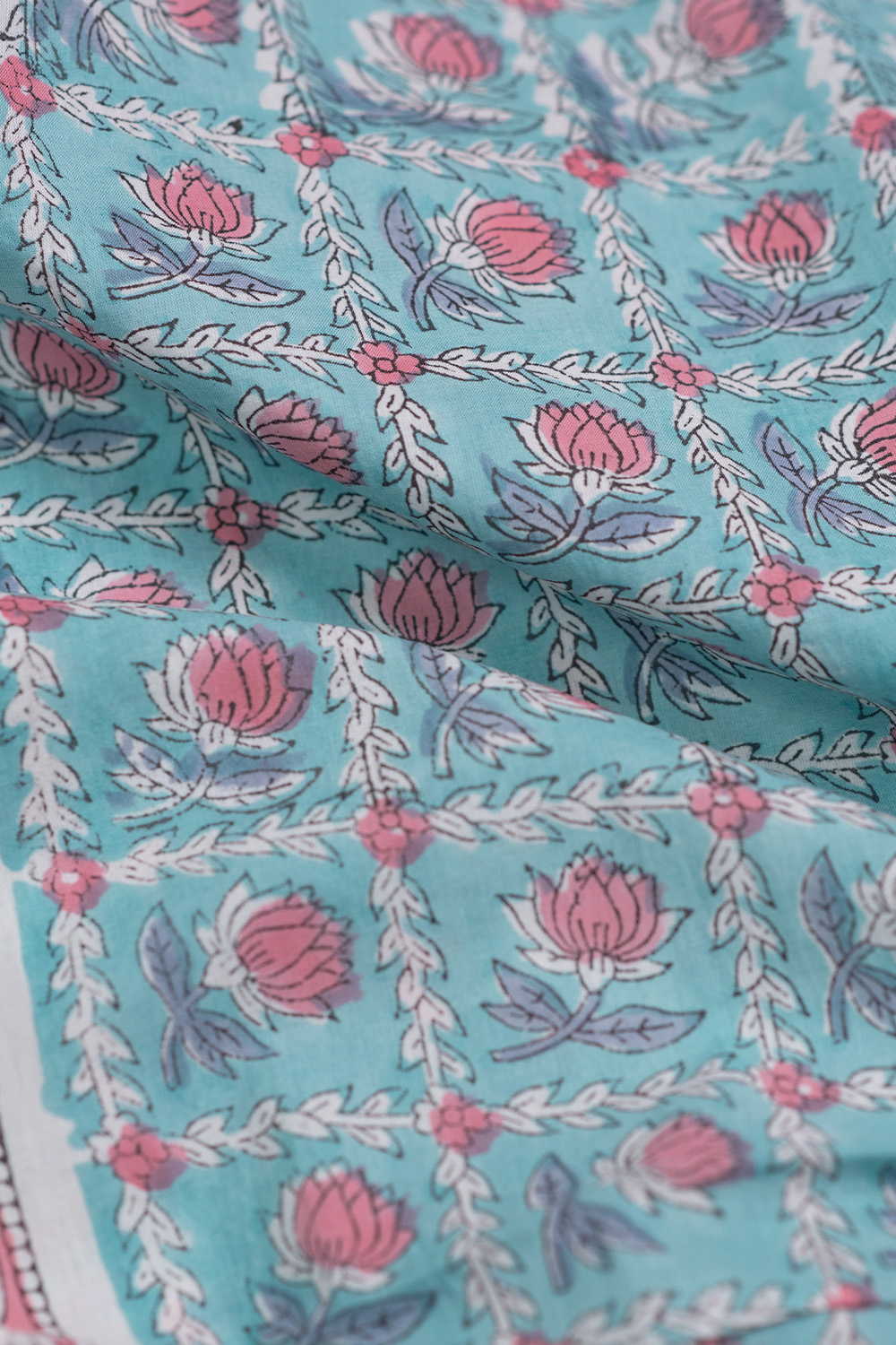 Pattern - Floral Sanganeri Cotton Fabric - Image 3