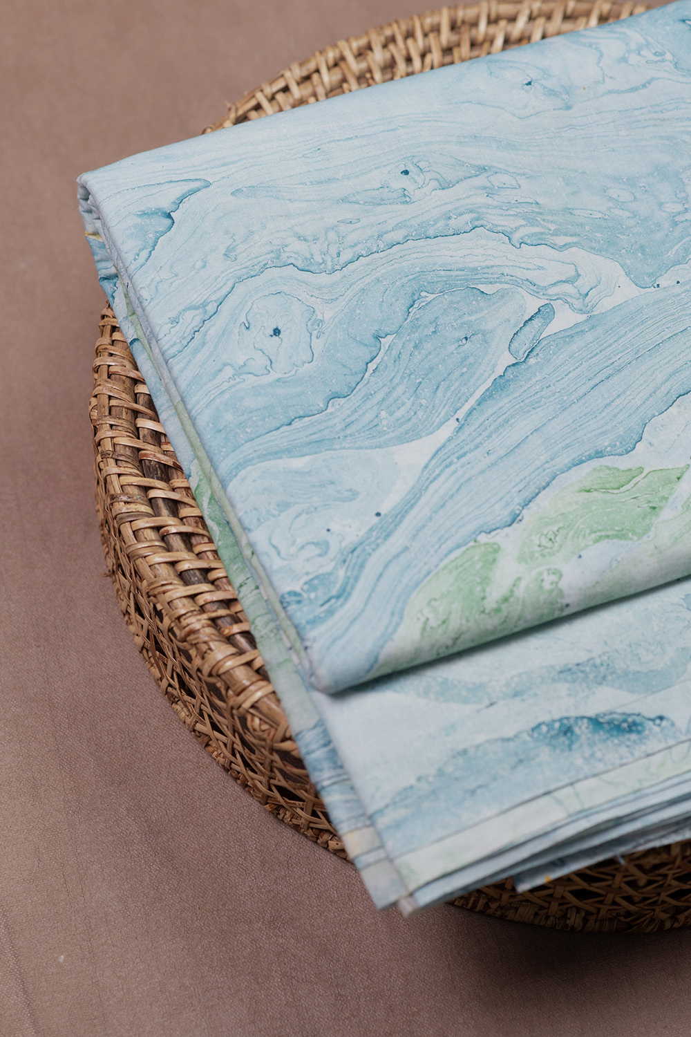 Watercolour Flow Sanganeri Cotton Fabric - Image 2