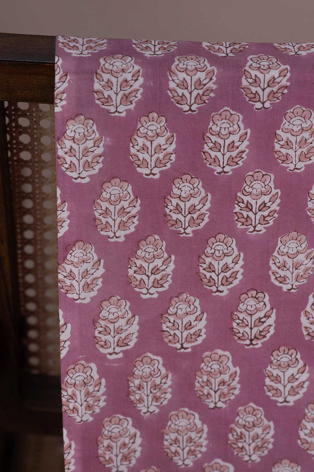 Petal Butti Sanganeri Cotton Fabric - Image 2