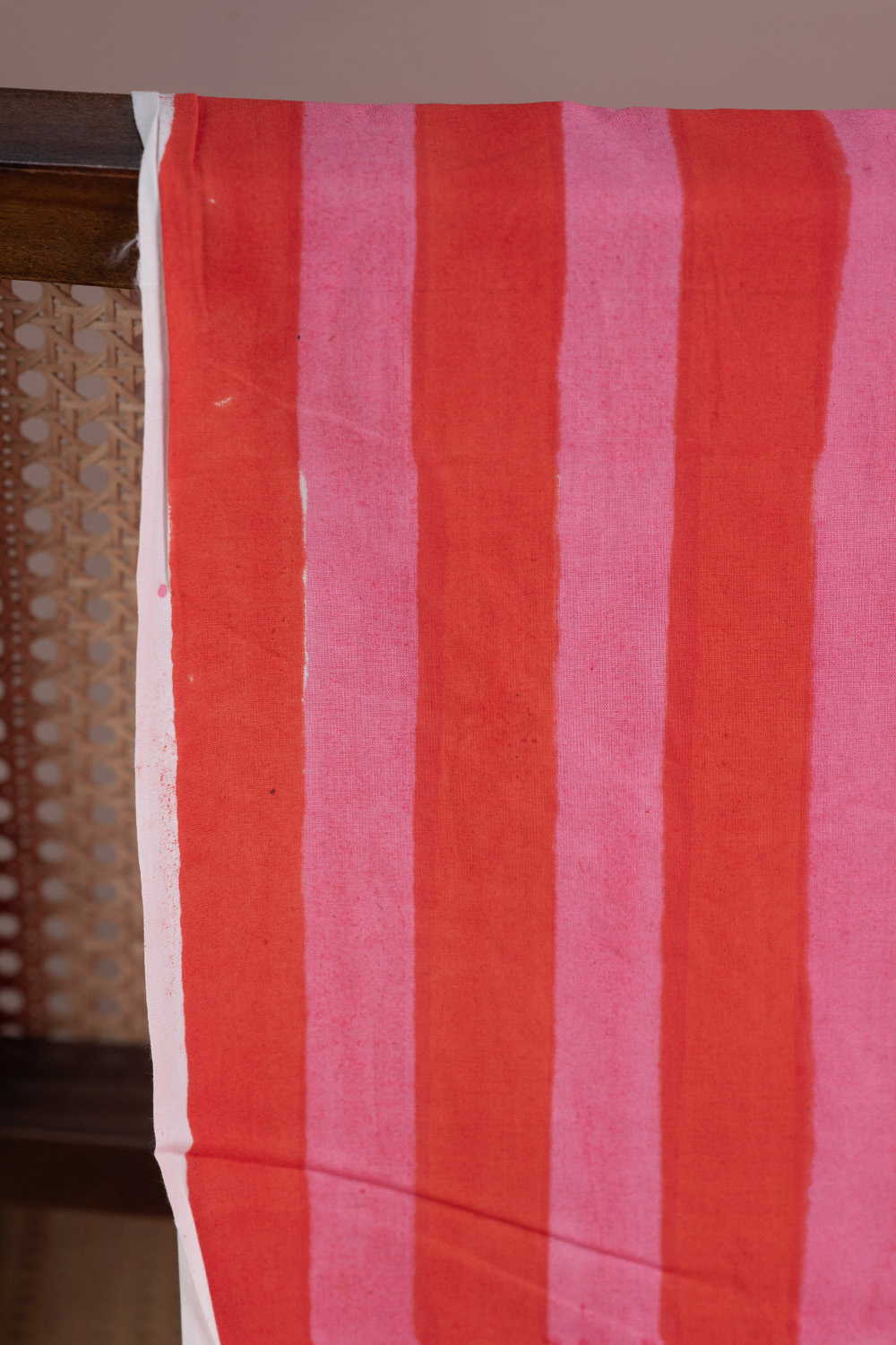 Candy Stripe Sanganeri Cotton Fabric - Image 2
