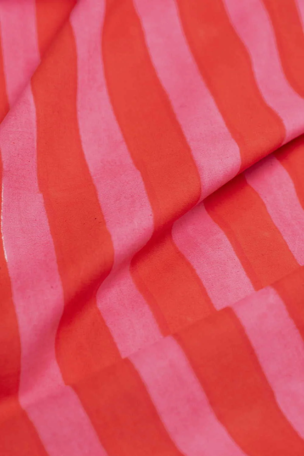 Candy Stripe Sanganeri Cotton Fabric - Image 3