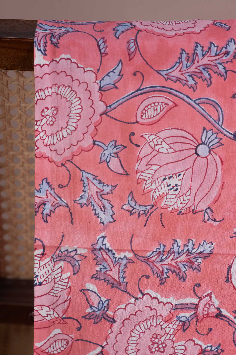 Secret Garden Sanganeri Cotton Fabric - Image 2