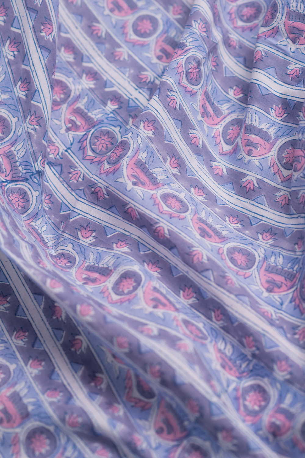 Bloom Trail Sanganeri Cotton Fabric - Image 3