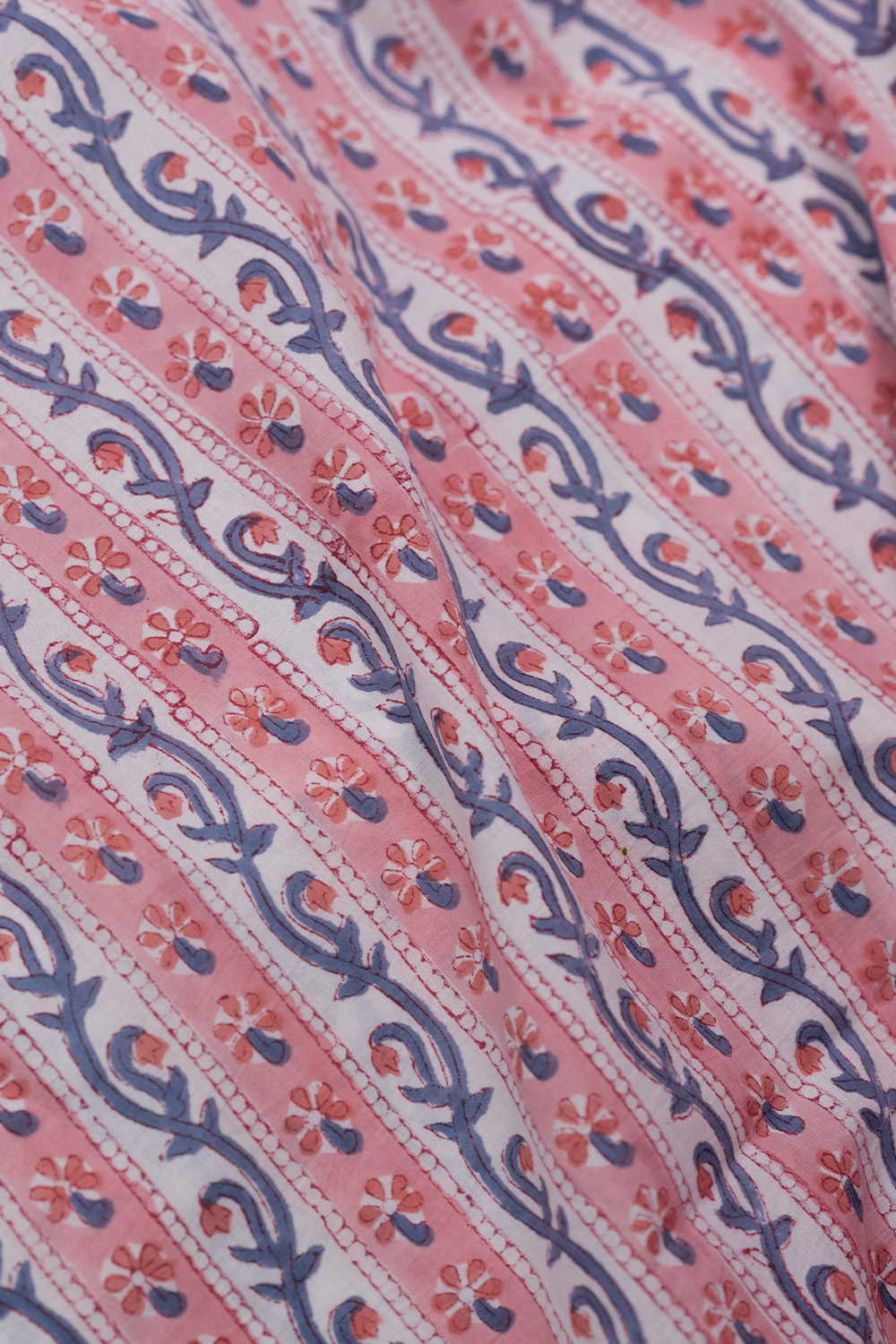 Meadow Ripple Sanganeri Cotton Fabric - Image 3