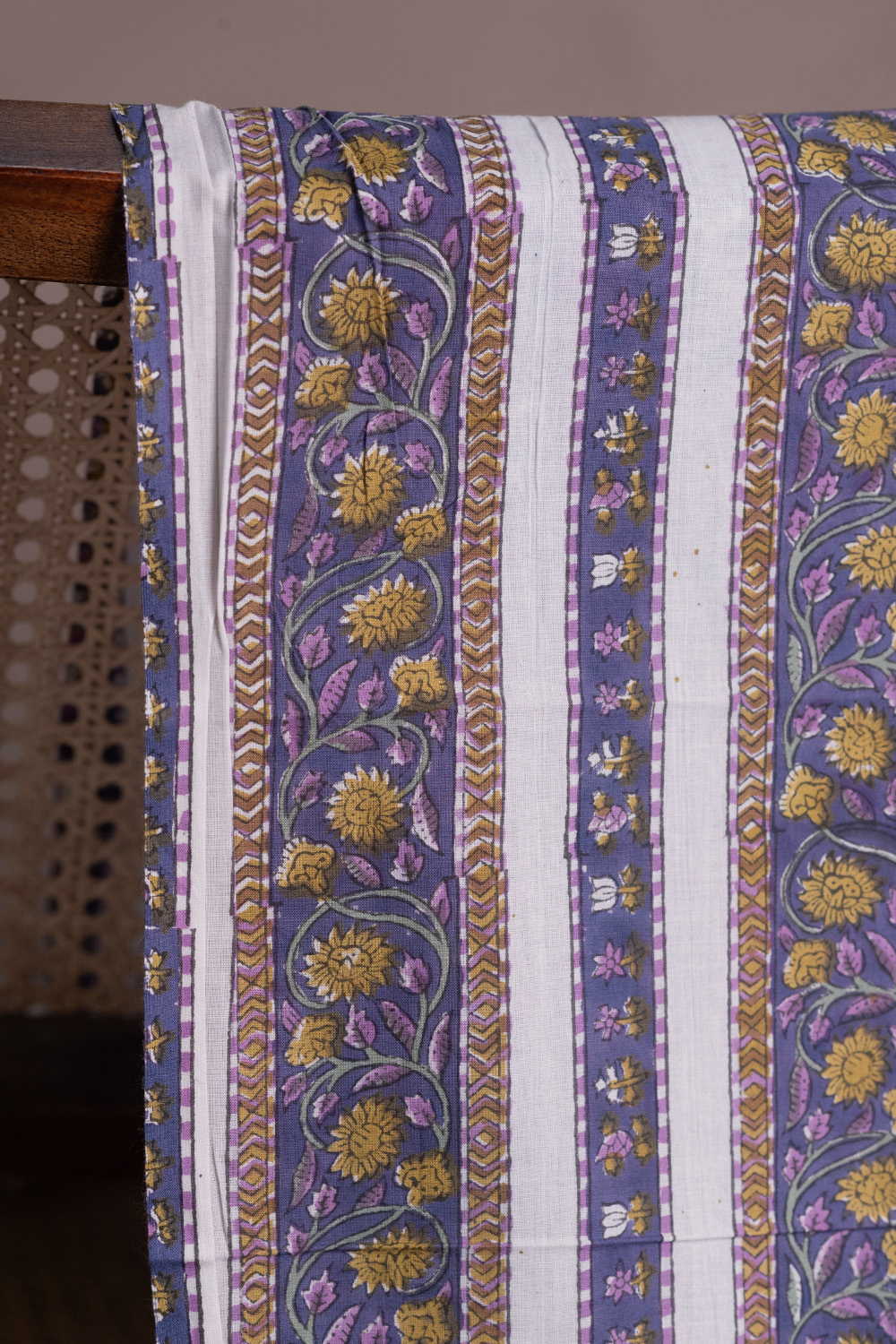 Endless Florals Sanganeri Cotton Fabric - Image 2