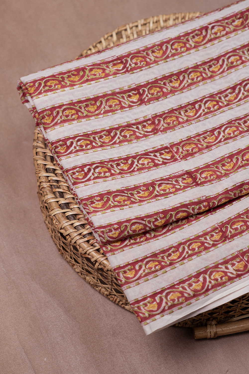 Bloom Trails Sanganeri Mul Cotton Fabric