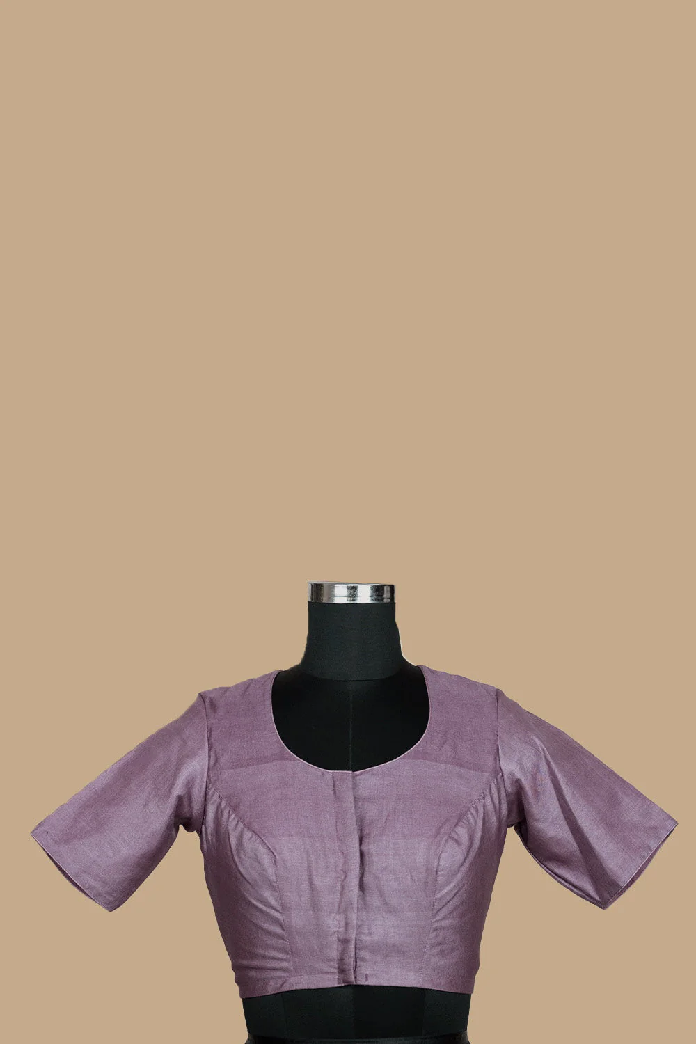 Pink Tussar Silk Stitched Blouse - 32,34,36,38,40,42 - Image 2