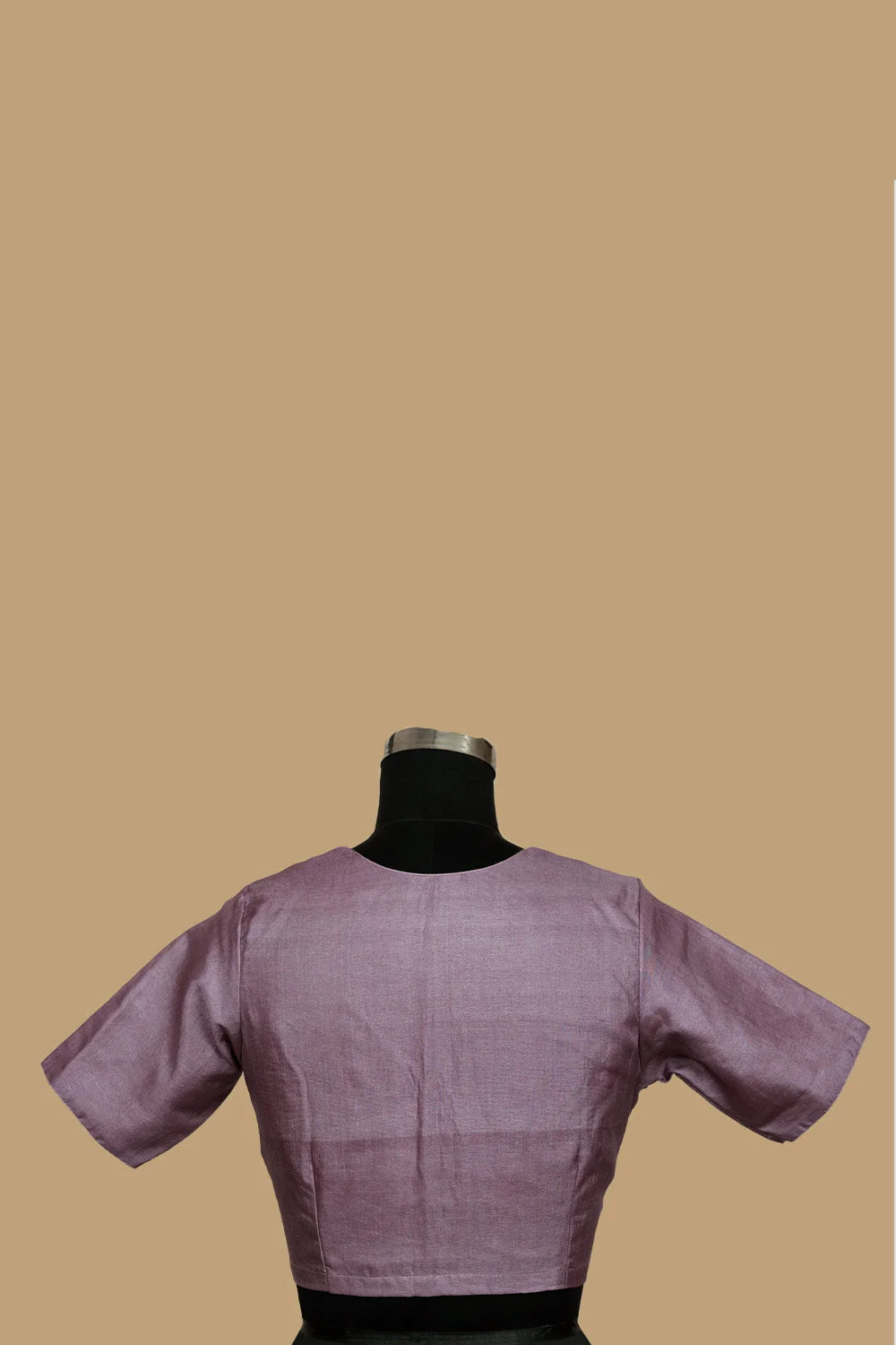 Pink Tussar Silk Stitched Blouse - 32,34,36,38,40,42 - Image 4