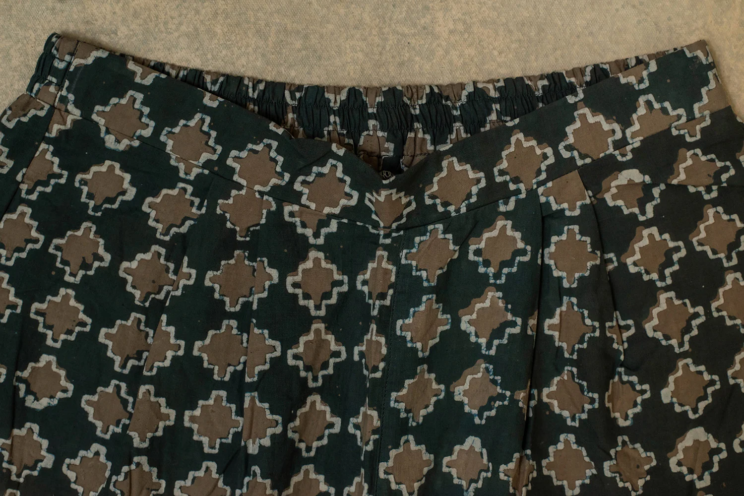 Butta on Ash Grey Block Printed Stitched Pant - Image 3