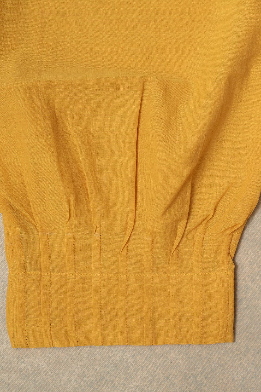 Mango Yellow Mangalagiri Stitched Pant - Image 3